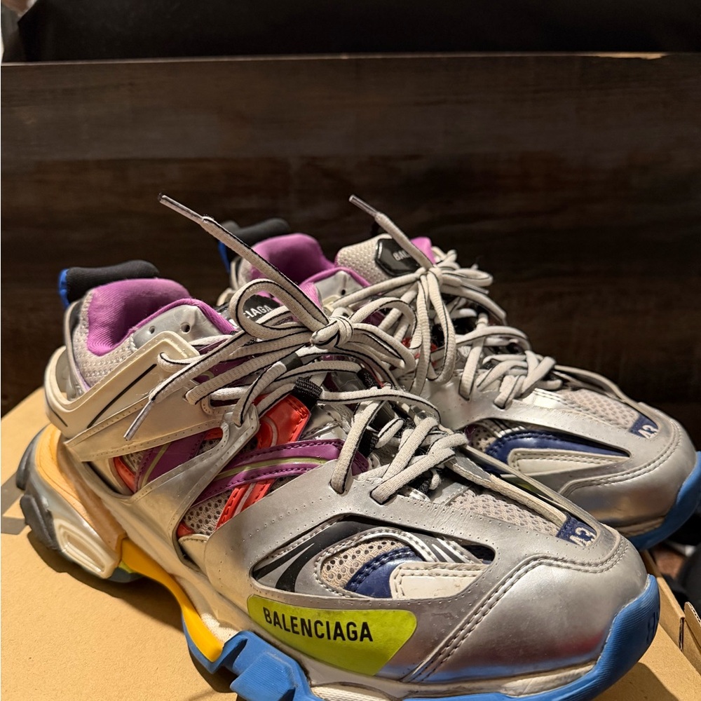 Balenciaga mens Multicolor Tracks - multi color metallic - Picture 1 of 6